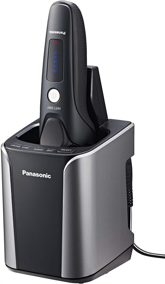 Panasonic ES-LV97 Wet and Dry Rechargeable 5-Blade Electric Shaver with Cleaning & Charging Stand ( UK 2pin Bathroom Plug) - Image 4