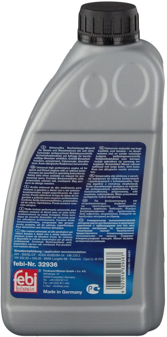 febi bilstein 32936 Engine Oil SAE 5W-40, pack of one - Image 3