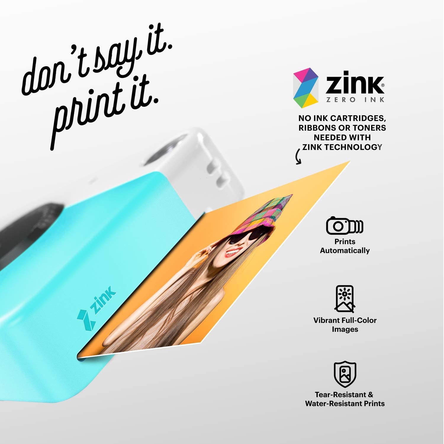 AM KODAK Printomatic Full-Color Instant Print Digital Camera, Zink 2x3" (5.1x7.5 cm) Sticky-Back Photo Paper, 5MP, Portable - Image 3
