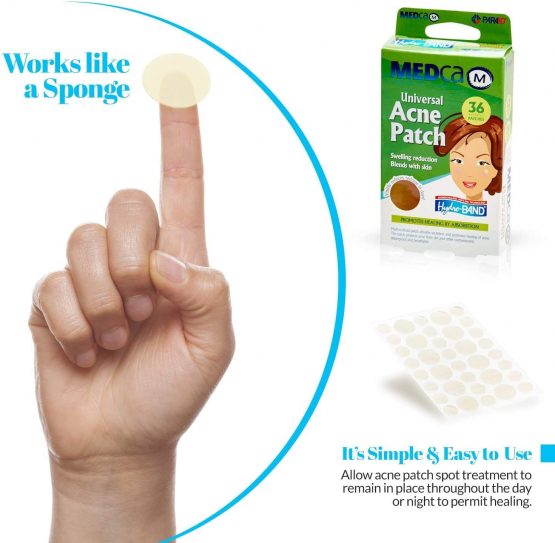 Acne Care Pimple Patch Absorbing Cover - Hydrocolloid Bandages (216 Count) Two Universal Sizes, Acne Spot Treatment for Face & Skin Spot Patch That Conceals Acne, Reduces Pimples and Blackheads - Image 2