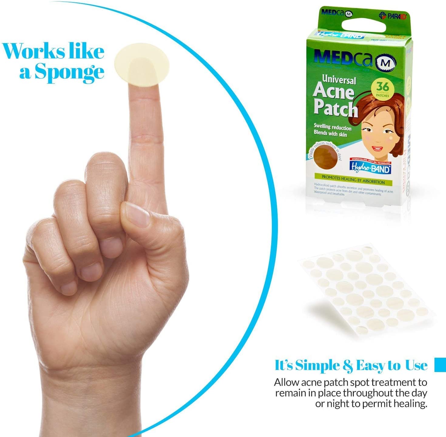 Acne Care Pimple Patch Absorbing Cover Hydrocolloid Bandages (216