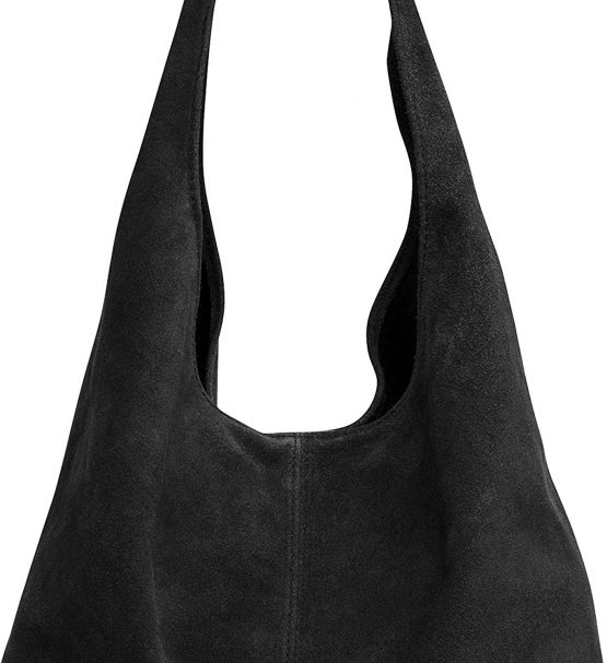 Ambra women’s suede handbag, shoulder bag, leather bag, shopper bag, WL818 - Image 3