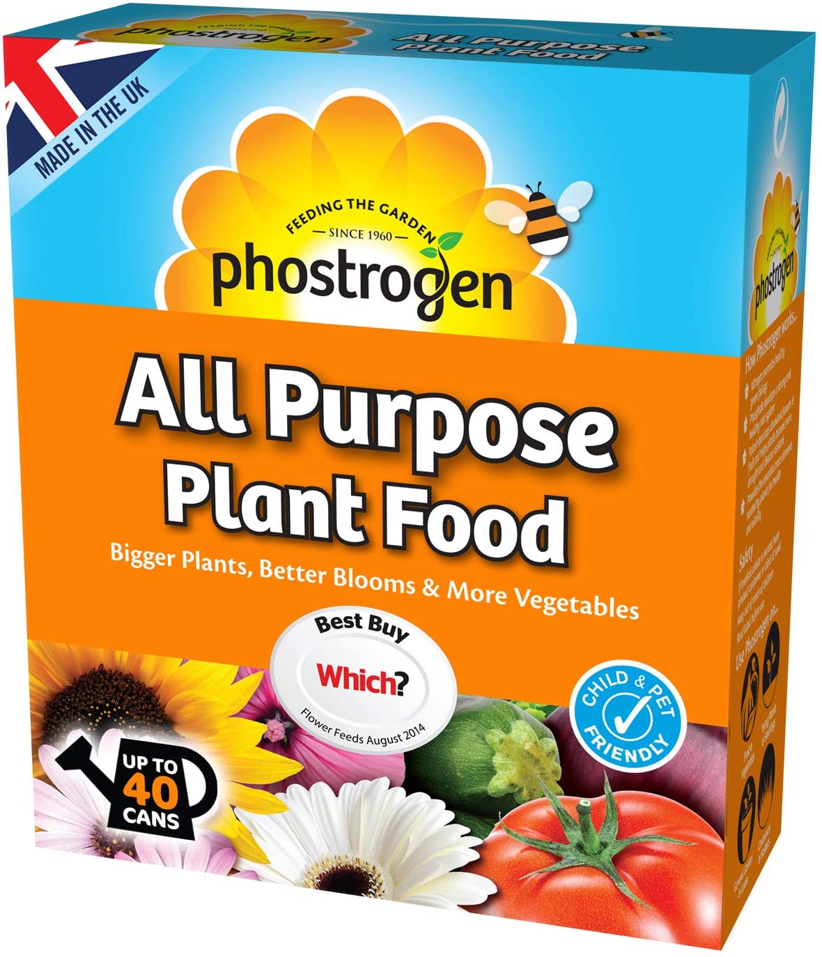 Phostrogen All Purpose Plant Food, 400g, Plant and Edibles Fertiliser Feed, for Promoting Healthy Growth