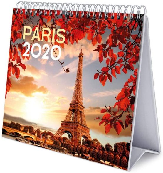 ERIK - Paris 2020 Desk Calendar - 12 Months