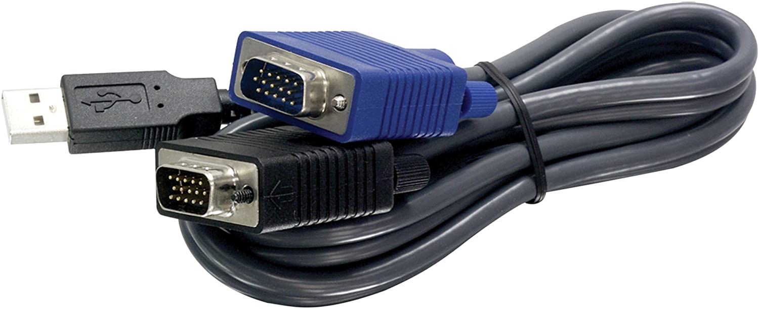 TRENDnet TK-CU06 1.83 m USB KVM cable, Black, 6 Feet
