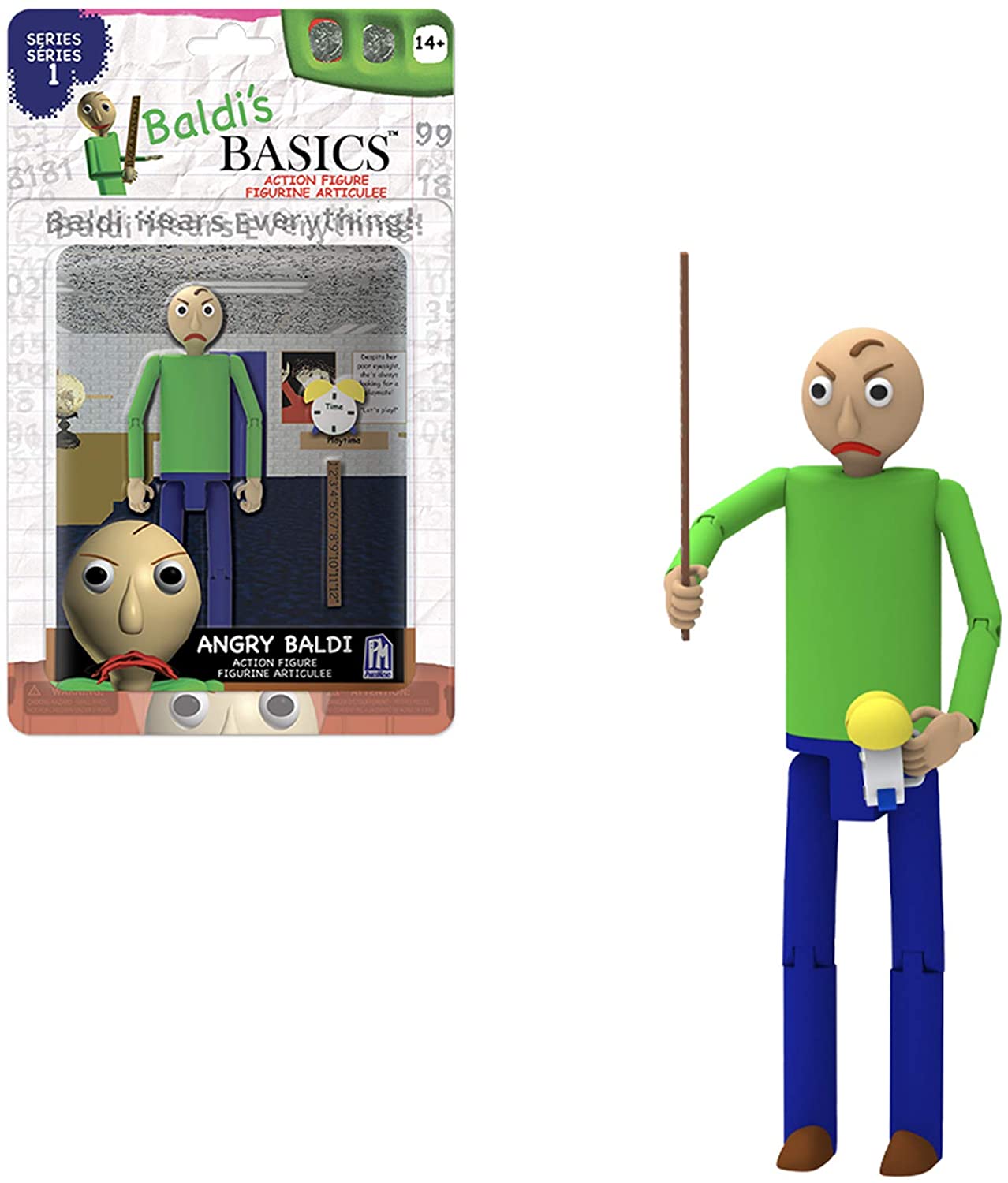 Baldi's Basics 5" Action Figure (Angry Baldi), Multicolour - Image 3