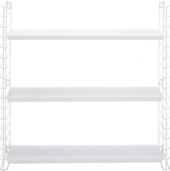 Metaltex Libro Wall Mountable and Adjustable Shelf Unit, Metal, Blue/red/yellow