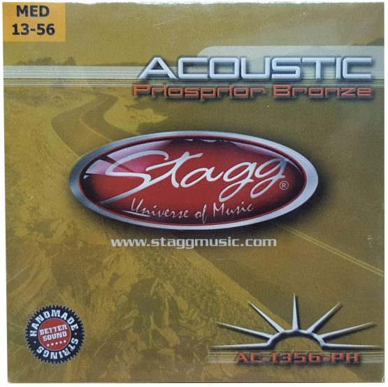 Stagg 13478 6- Pack Medium Phosphor Bronze Acoustic Guitar Strings