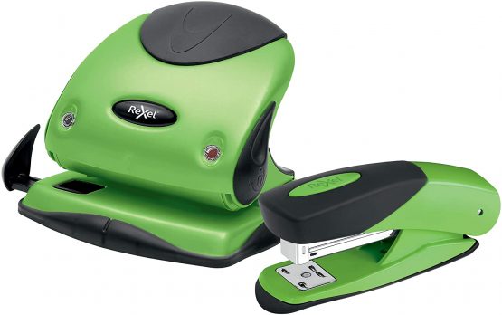 Rexel Choices P225 2 Hole Punch, 25 Sheet Capacity, Paper Alignment Indicator, Metal, Green, 2115694 - Image 3