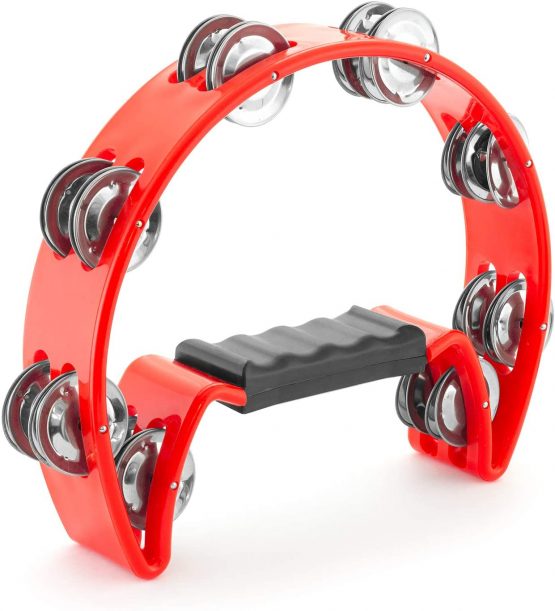 TIGER TAM14-RD | Half-Moon Tambourine | Red