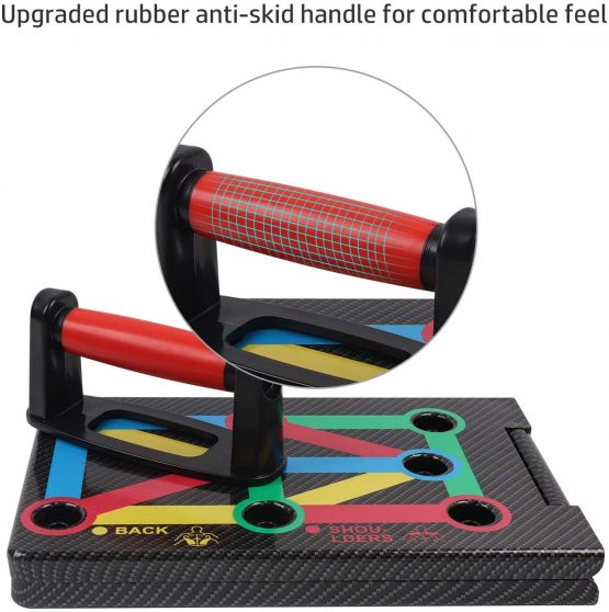 GLKEBY Push Up Board,12 In 1 Multifunctional Foldable Home Exercise Fitness Equipment, Portable Push Up Training Frame,Home Exercises For Men/Women - Image 3