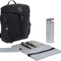 Lässig Outdoor Hiking Diaper Backpack Sustainable Fabric Black, 850 g