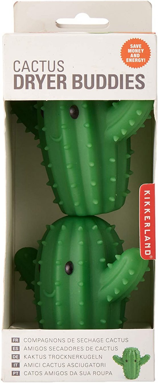 Kikkerland Set Of 2 Dryer Ball Buddies - Cactus - Image 4