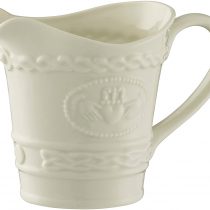 Belleek Pottery 4221 Belleek Claddagh Cream Jug , White