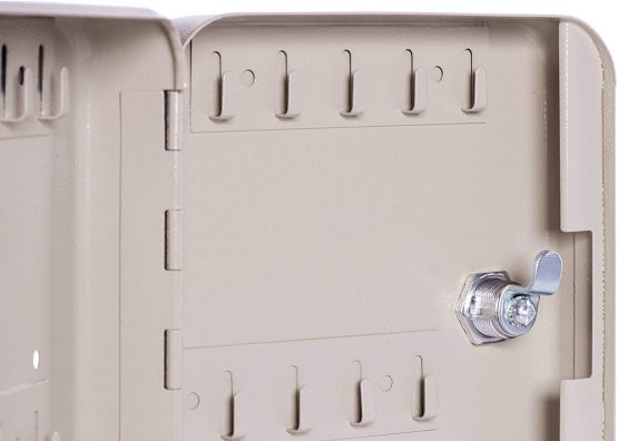 MAUL Wall Mounted Key Cabinet, 20 Keys, 20x16,5x6cm, Grey - Image 4