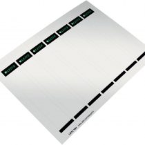 Leitz PC Printable Spine Labels for Plastic 50 mm Lever Arch Files, Narrow and Short, 31 x 190 mm, Card, 16810085 - Pack of 100 - Grey/light grey