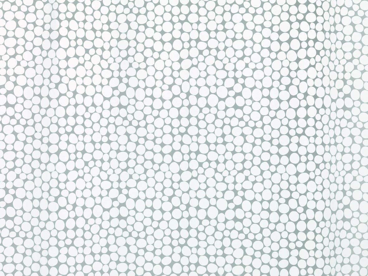 Spirella Galet PEVA Plastic Shower Curtain Opaque, 180 x 200 cm, White, Galet White, W 70.9" x L 78.7" (1 Panels) - Image 2