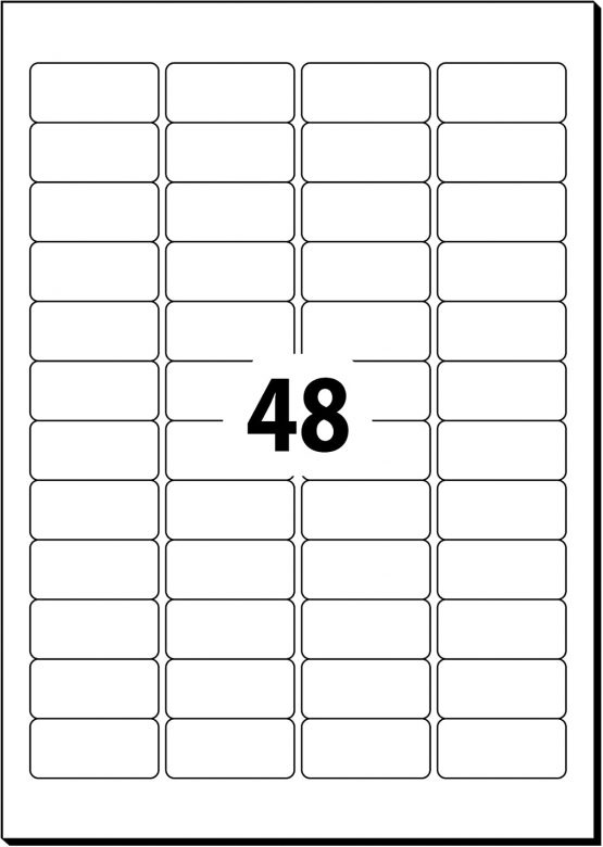 SIGEL LA204 Universal Removable Labels, 4.57 x 2.12 cm, 1200 lbl = 25 sheets, white - Image 2