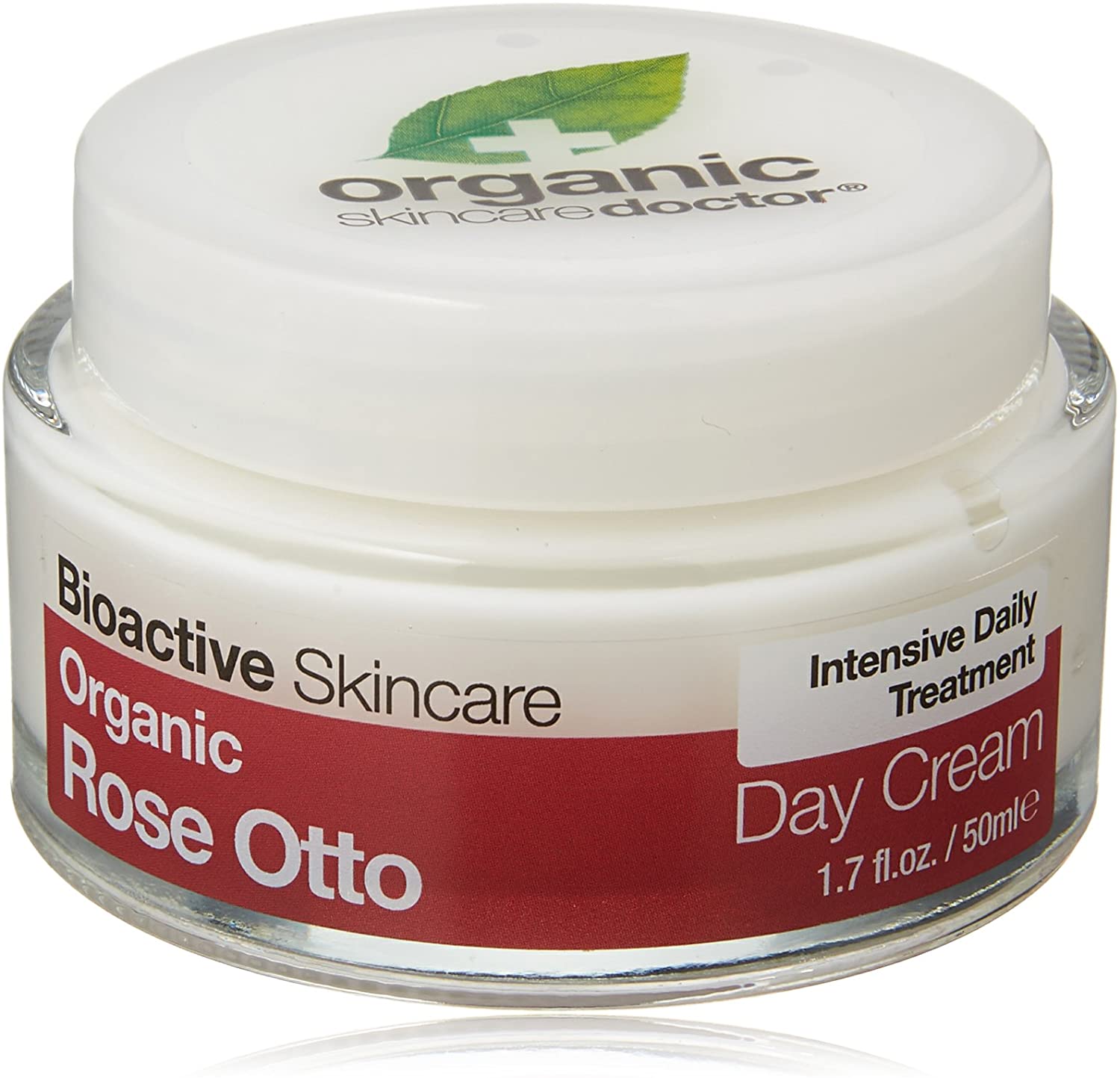 Dr Organic Rose Otto Day Cream, Moisturising, Wrinkles, Natural, Vegan, Cruelty-Free, Paraben & SLS-Free, Plastic Free