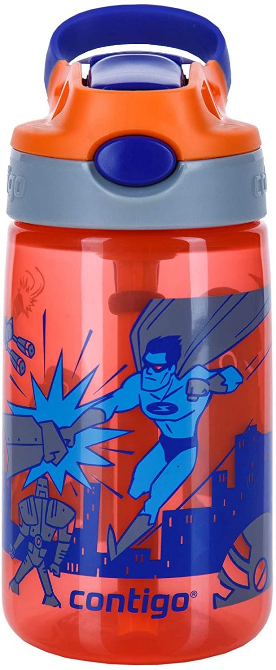 Contigo Gizmo Flip Autospout Kids Water Bottle with Flip Straw