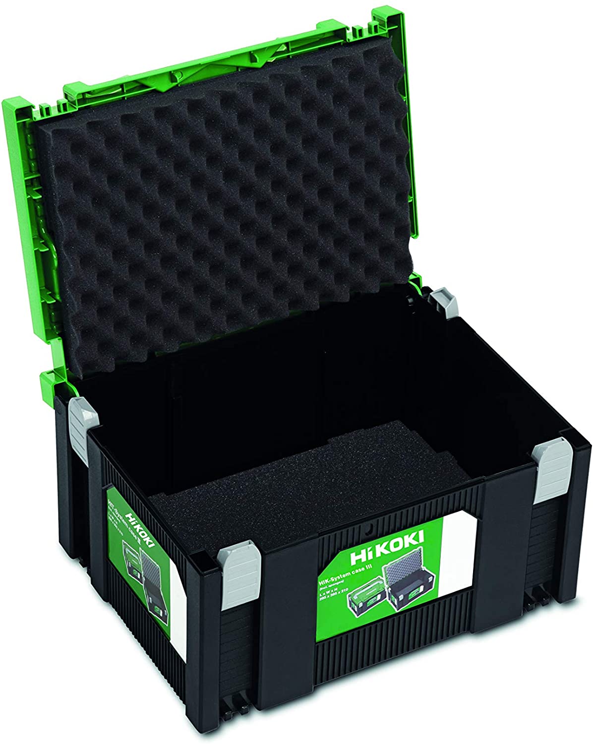 HitachiHikoki 402540 Transportkoffer, Kunststoff, Grün Schwarz, 295x395x210 mm, Green / Black - Image 2