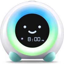 Mella Ready to Rise Children's Trainer, Alarm Clock, Night Light and Sleep Sounds Machine (Blush Pink)