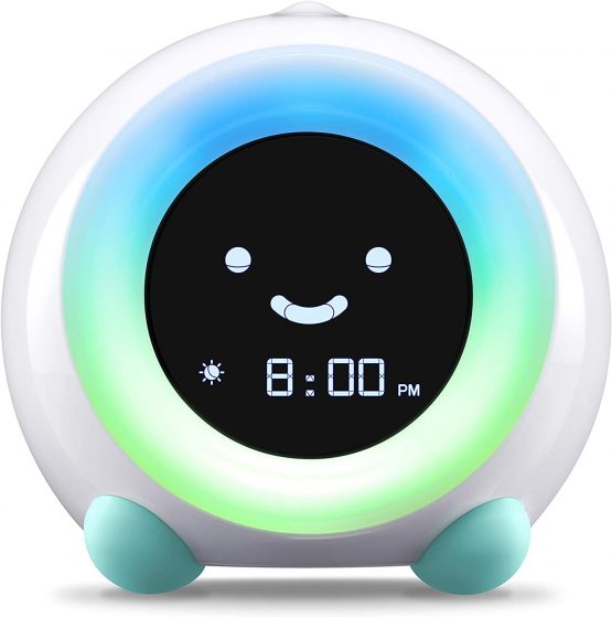 Mella Ready to Rise Children's Trainer, Alarm Clock, Night Light and Sleep Sounds Machine (Blush Pink)