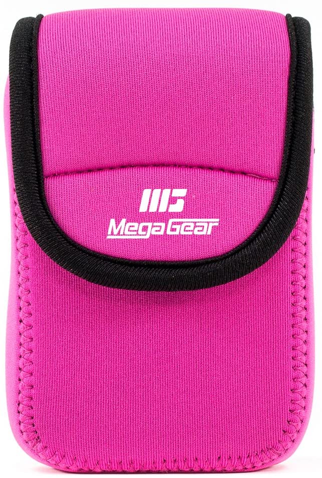 MegaGear MG782 Ultra Light Neoprene Case with Carabiner for Samsung WB35F/WB350F Camera - Hot Pink