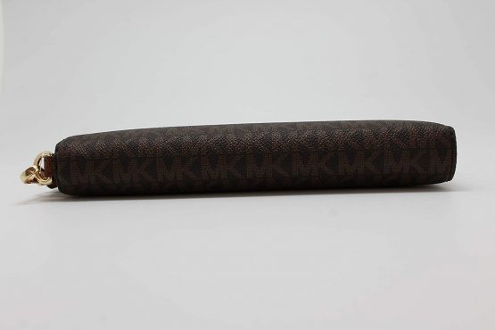 Michael Kors Women Jet Set Travel Large Travel Continental Wristlet Wallet Brown - Image 4