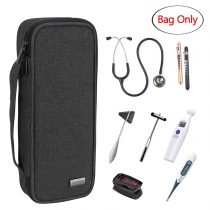 Teamoy Stethoscope Case, Stethoscope Carrying Bag Compatible with 3M Littmann, MDF, ADC, Omron Stethoscope and Other Accessories, Grey