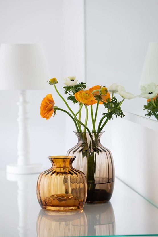 Dartington Crystal Vase, Amber, Small - Image 3