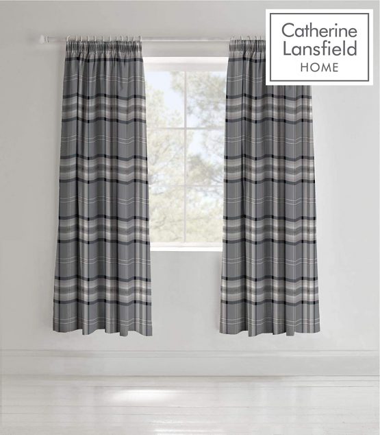 Catherine Lansfield Kelso Easy Care King Duvet Set Charcoal - Image 2