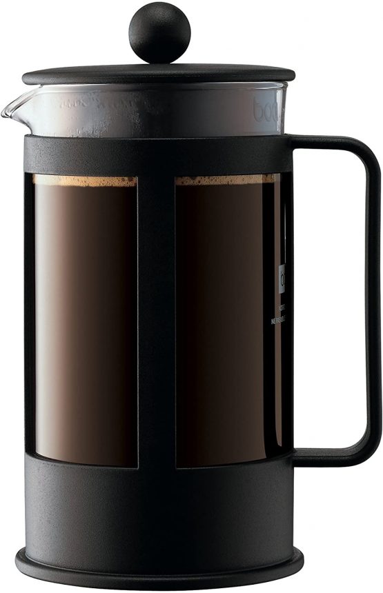BODUM Kenya 8 Cup French Press Coffee Maker, Black, 1.0 l, 34 oz