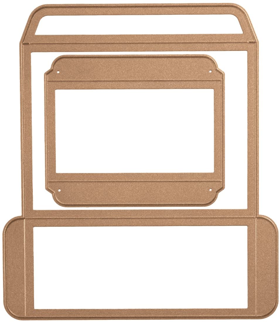 Spellbinders Mini Card/Booklet Gift Box Shapeabilities Die, Metal, Brown, 22 x 17.3 x 0.2 cm - Image 3
