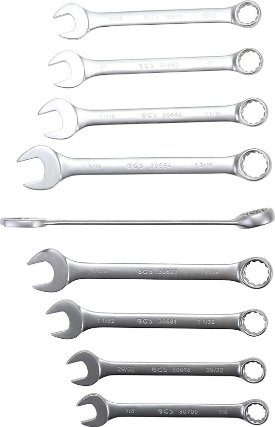 BGS 30101 | Combination Spanner Set | Inch Sizes | 1/4" - 1.1/4" | 25 pcs. - Image 3