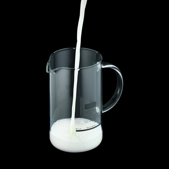 Bodum CHAMBORD Milk Frother, manual, 8 oz - Stainless Steel/Clear - Image 2