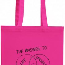 Nerdo Unisex_Adult VEND-138274 Canvas Tote Bag, Pink, standard size