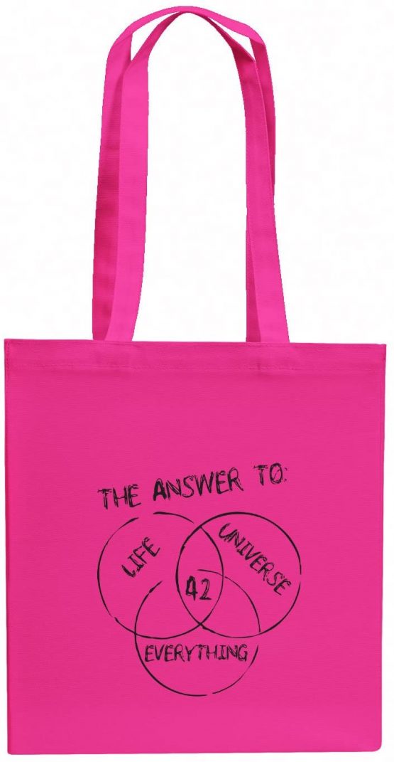 Nerdo Unisex_Adult VEND-138274 Canvas Tote Bag, Pink, standard size
