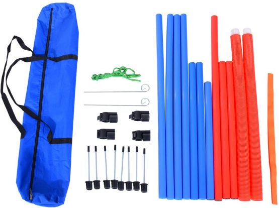 PawHut Pet Agility Training Equipment Dog Play Run Jump Obedience Training Set Adjustable (Pole + Hoop + Hurdle) - Image 3