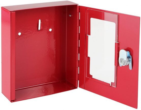 HMF 1021-03 Emergency Key Box with Glass Breaker 15 x 12 x 4 cm, RAL 3002 red - Image 3