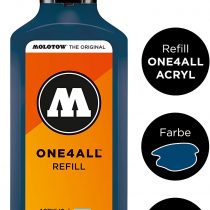 Molotow ONE4ALL Refill Acrylic Colour 027 Petrol 180 ml Refill Ink for Permanent Marker