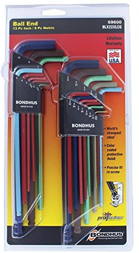 Bondhus 69600 Ball End Double Pack L-Wrench Set with Colorguard, 13 Piece - Image 2