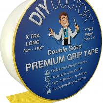 DIY Doctor - Xtra Strong Xtra Wide Double Sided Carpet Rug Gripper Tape - Ultimate Grip Strength - Bonds to Almost Anything - for Home and Professional Use, 50 mm x 30 m