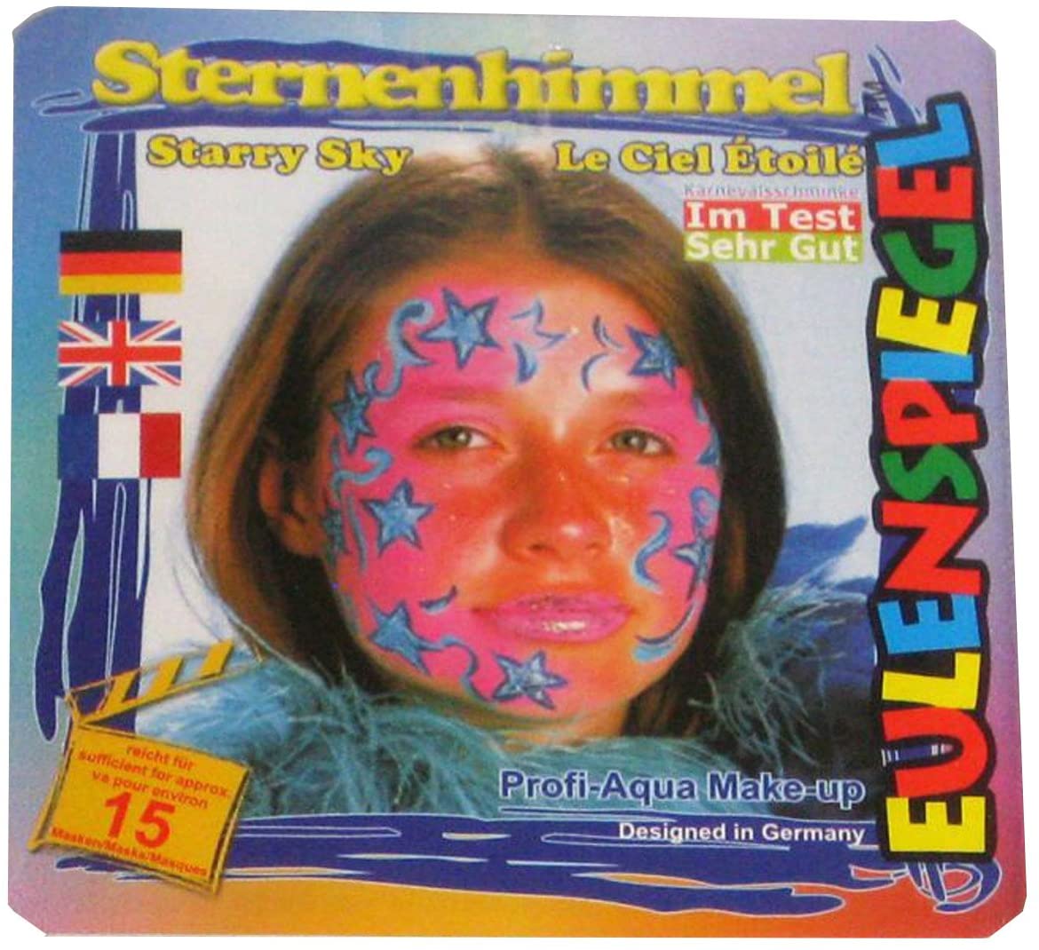 Eulenspiegel Design-A-Face Face Paint Pack - Starry Sky, One Size Fits Most - Image 2