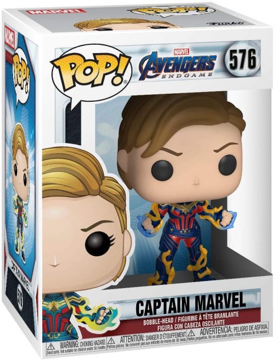 Funko 45143 POP Endgame-Captain Marvel w/New Hair Avengers Collectible Toy, Multicolour - Image 2