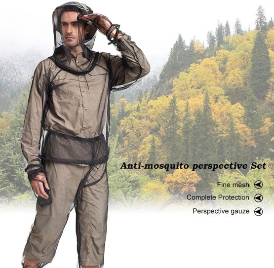 Lixada Anti-Mosquito Suit Lightweight Mesh Net Summer Bug Clothing with Jacket Gloves Pants for Fishing Camping Hunting Unisex - Image 2