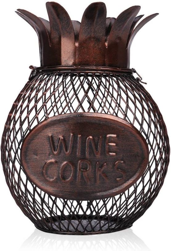 Tooarts Wine Corks Container Corks Holder Money Box Coin Storage Piggy Bank Home Interior Decorations Gifts
