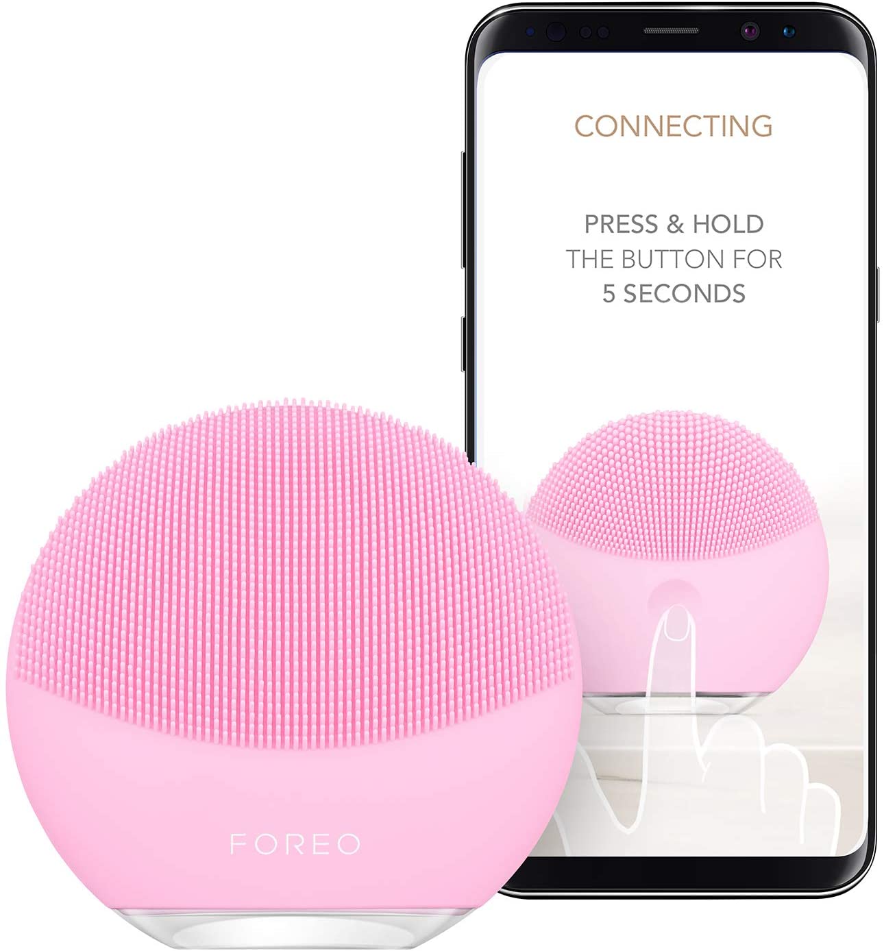 Foreo Luna Mini 3 Facial Cleansing Brush, Pearl Pink, 1 Stück (1er Pack) - Image 4