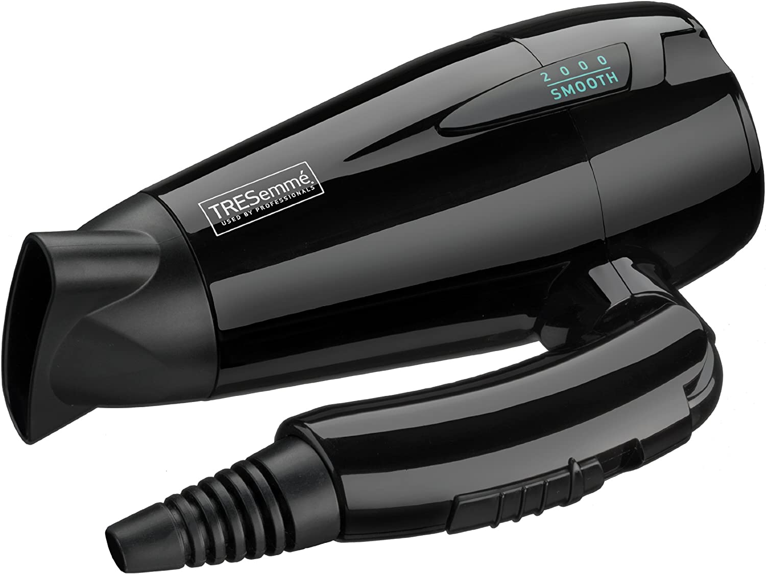 TRESemme Smooth Lustre Folding 2000 Travel Dryer, lightweight 2000W hair dryer with folding handle, includes mini hairbrush - Image 3