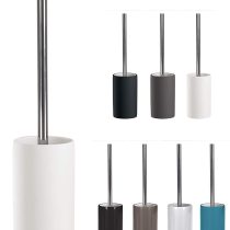 KW "Pure Rubberised Porcelain Toilet Brush and Holder (White)